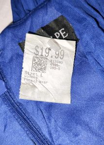 [Xscape Royal Blue Ruched Designer Dress]