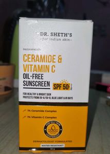 Dr. Sheth&#39;s Ceramide &amp; Vitamin C Sunscreen SPF 50