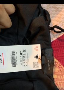 ZARA 🖤Black Button-Front Bustier Top
