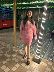 Pink Bodycon Mini Dress