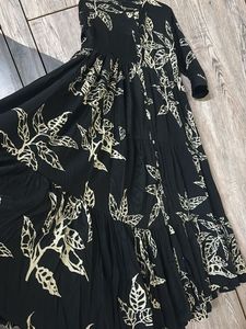 Leaf Print Dress cum gown
