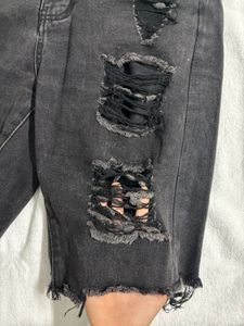 Distressed Denim Shorts