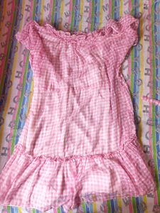 Cute Pink gingham Dress