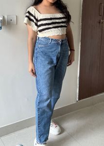 Kraus Blue High Waist Jeans