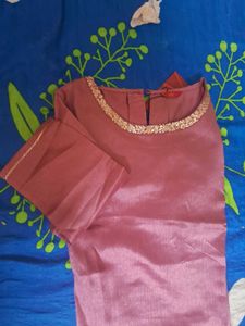 Beautiful Festive Silk Kurta From W
