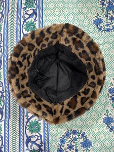 Leopard Print Fur Hat