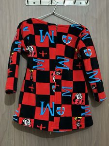 Branded exportCute Girls&#39; Red &amp; Black Dress