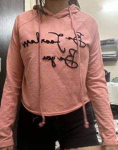Pink Hoodie Top