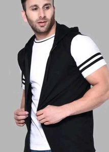 Hoodie with Short Sleeves