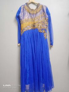 Elegant Blue Ethnic Gown