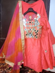 Full Mirror Work Lehenga Choli