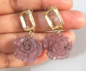 Rose Drop Earrings