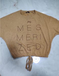 Brown Crop Top