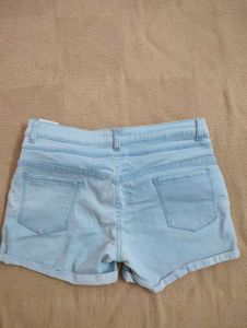 Light Wash Denim Shorts