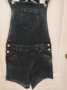 Denim Overalls Shorts