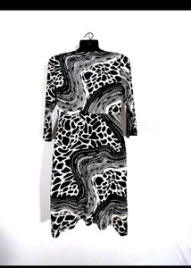 Black And White Printed Top