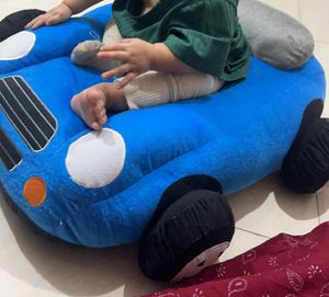 Blue Car Plush Seat