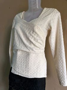 Cream Formal Tops🎀