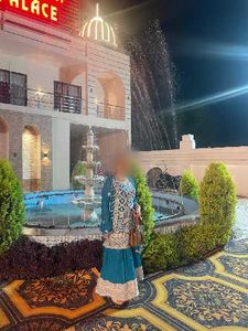 Blue Embroidered Kurta Set(padded)