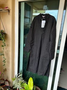 Embroidered Black Kurta With Tags