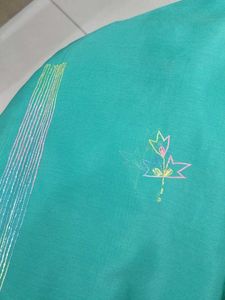 Sea Green Embroidered Saree
