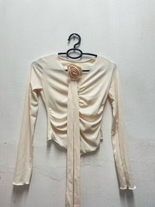 Elegant Floral Tie Top