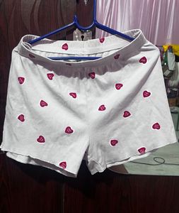H&amp;M Night suit,Heart Print Long Sleeve With Short
