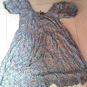 Floral Print Mini Dress