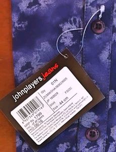 John Players Jeans Indigo Floral Print Shirt