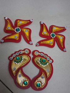 Decorated Festive Paisley Appliques