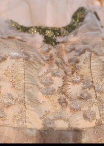 Elegant Peach Ethnic Gown