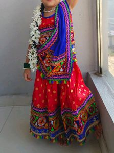 Cotton Ready to Wear Lehenga &amp; Blouse Dupatta