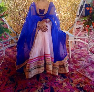 Beautiful Blush Pink Lahenga For Women.