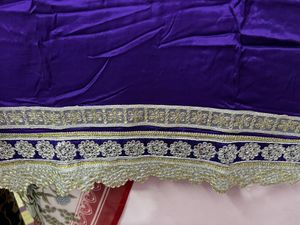 Heavy Embroidered Purple Kurti