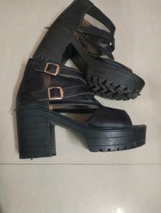 Black Strappy Heels