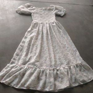 Floral Chiffon Maxi Dress