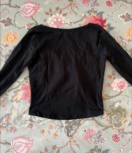 Black And White Coquette Aesthetic Crop Top