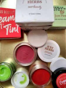 Combo 🥰🥰 Lip Tints And Lipmask Swiss Beauty, Just Herb