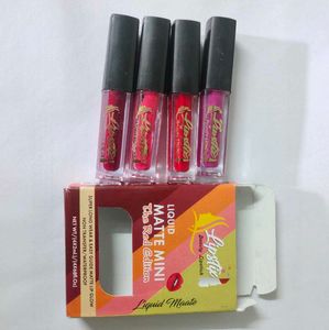 4 set Mini Matte Liquid Lipstick Red Edition