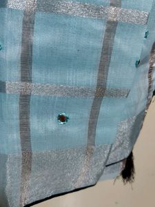 New linen Saree With Blouse