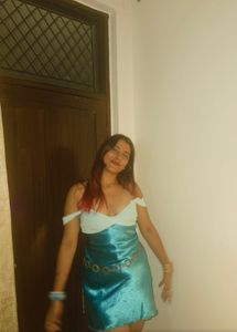 blue party dress