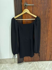 Forever 21 Black Mini Dress with Slit