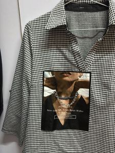 Houndstooth Print Shirt