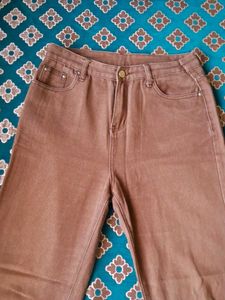 Brown Straight Pants