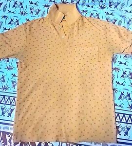 Brown Polka Dot Polo Shirt