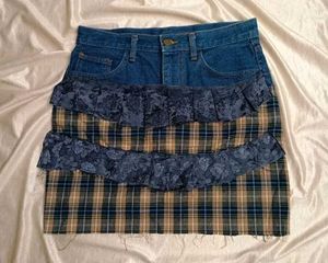 Black Flare Mini Skirt