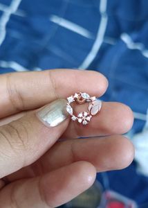 Real Silver 925 Earrings (Rose Gold)