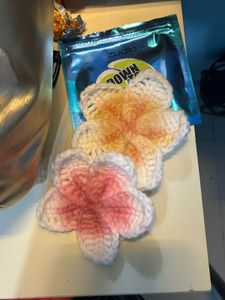 Crochet Flower Clips