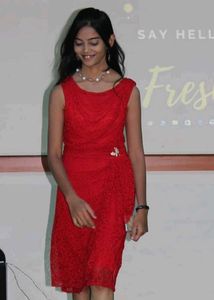 Elegant Red Lace Dress-Parties & Special Occasions
