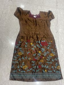 Embroidered Kurta With Plazo